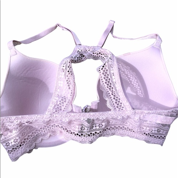 Victorias Secret size 32D rose pink padded bra - Picture 2 of 5